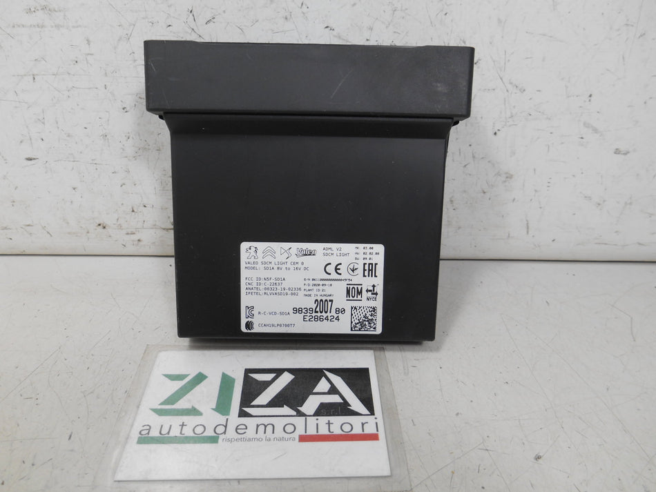 Centralina Luci Peugeot 208 II 2020 9839200780