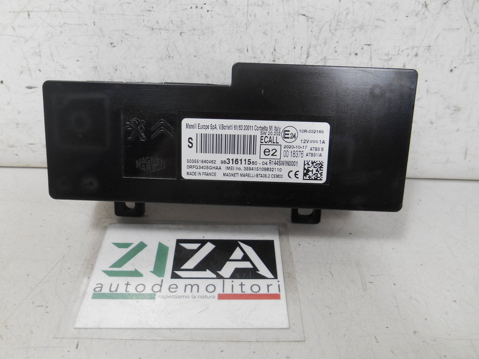 Centralina Bluetooth Peugeot 208 II 2020 9831611580-04