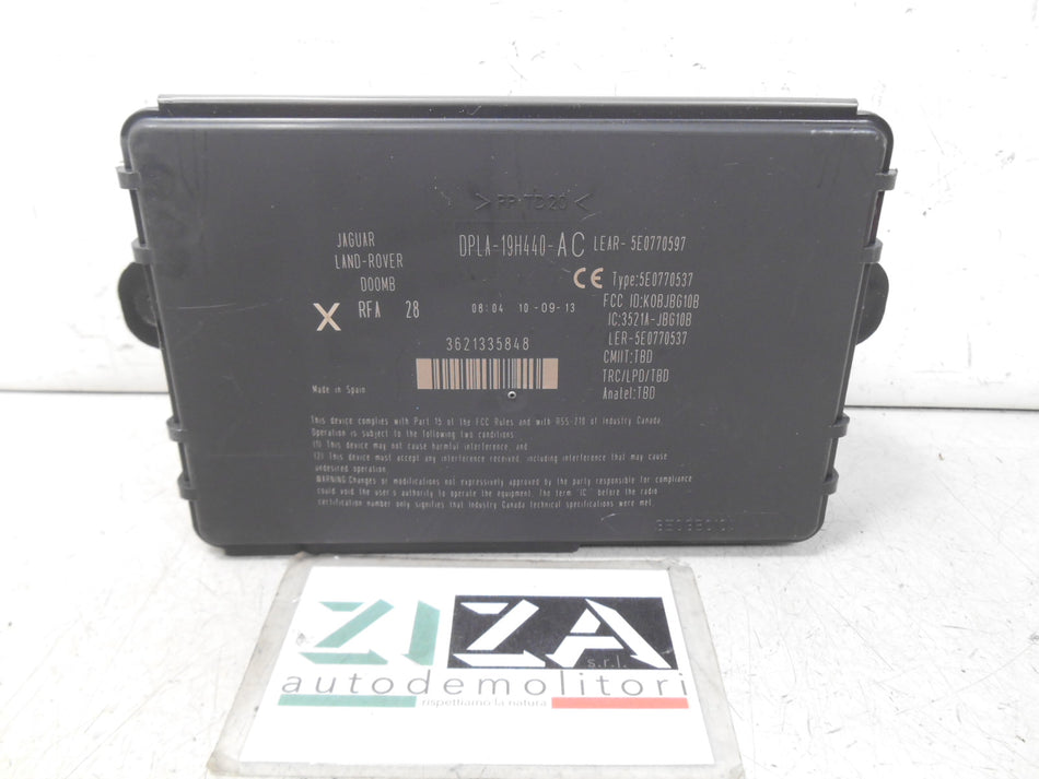 Centralina Keyless Land Rover Evoque I 2.2 150cv 224DT 2014 DPLA-19H440-AC