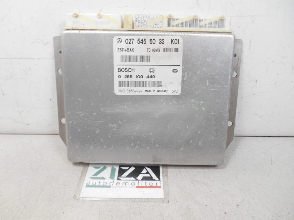 Centralina Modulo ESP + BAS Mercedes W168 A170 0265109449 0275456032