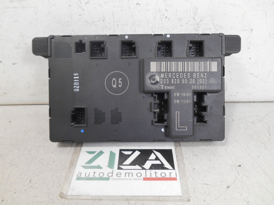 Centralina Porta Anteriore Sinistra Mercedes W203 C220 2002 2038205526