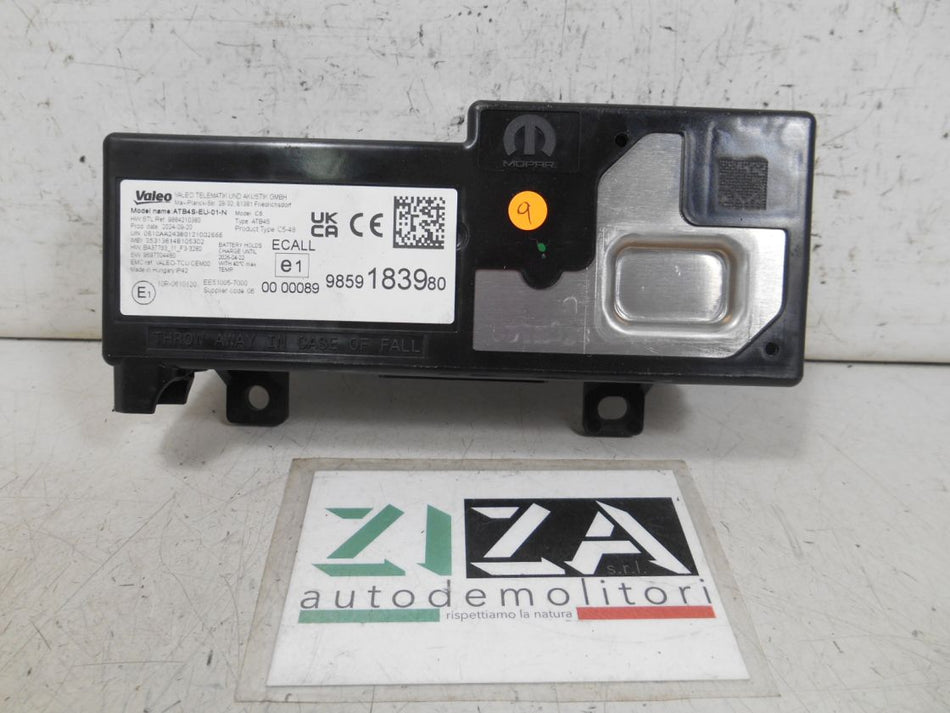 Centralina Bluetooth Peugeot 208 II Res 2025 9831611580