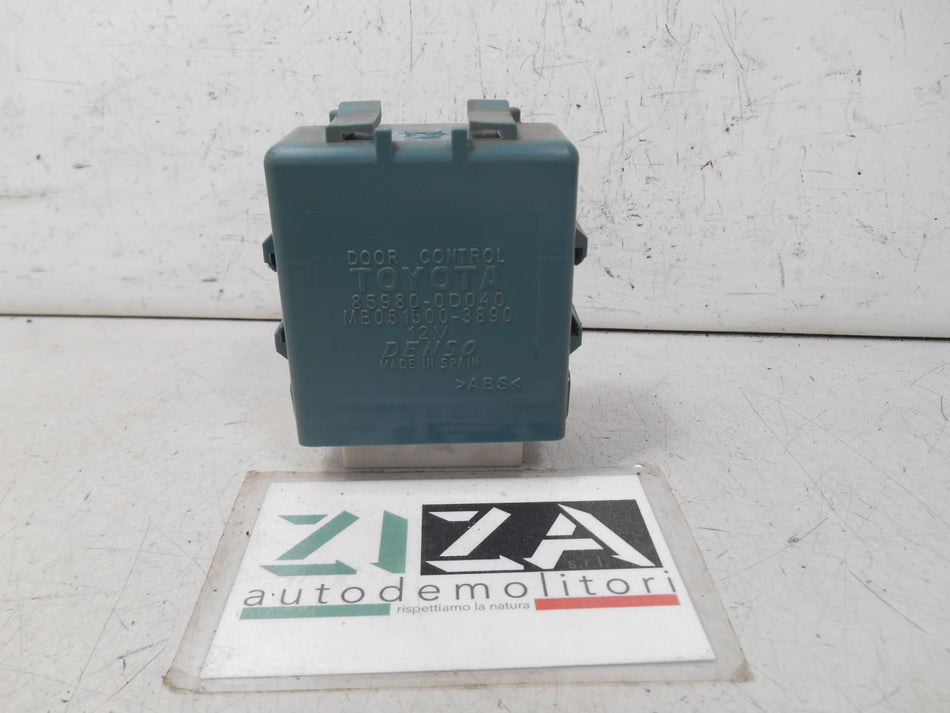 Centralina Porte Toyota Yaris XP10 Res 2004 85980-0D040