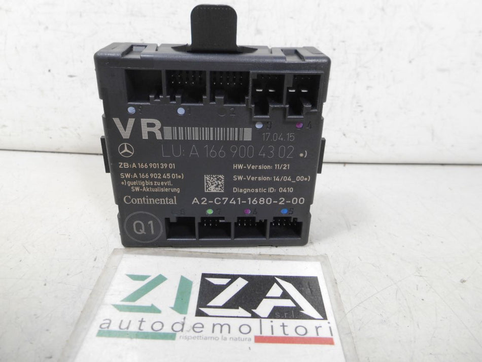Centralina Porta Anteriore Destra Mercedes W176 2015 A1669004302