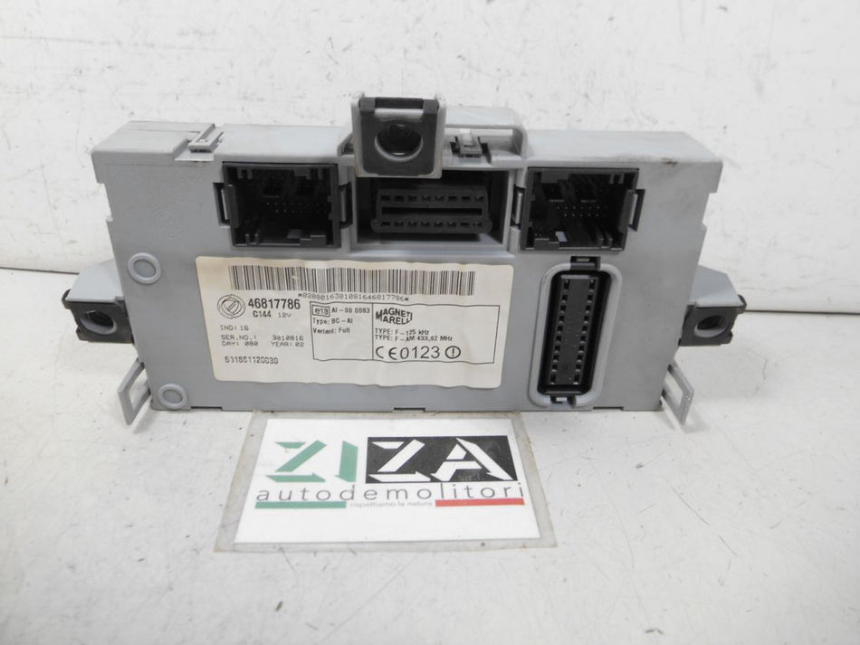 Body Computer Fiat Punto 188 1.2 60cv 188A4000 2002 46817786