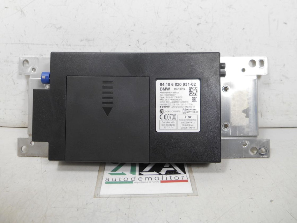 Centralina Telematica TCB BMW X4 F26 2017 8410-6820931-02 9297787-02