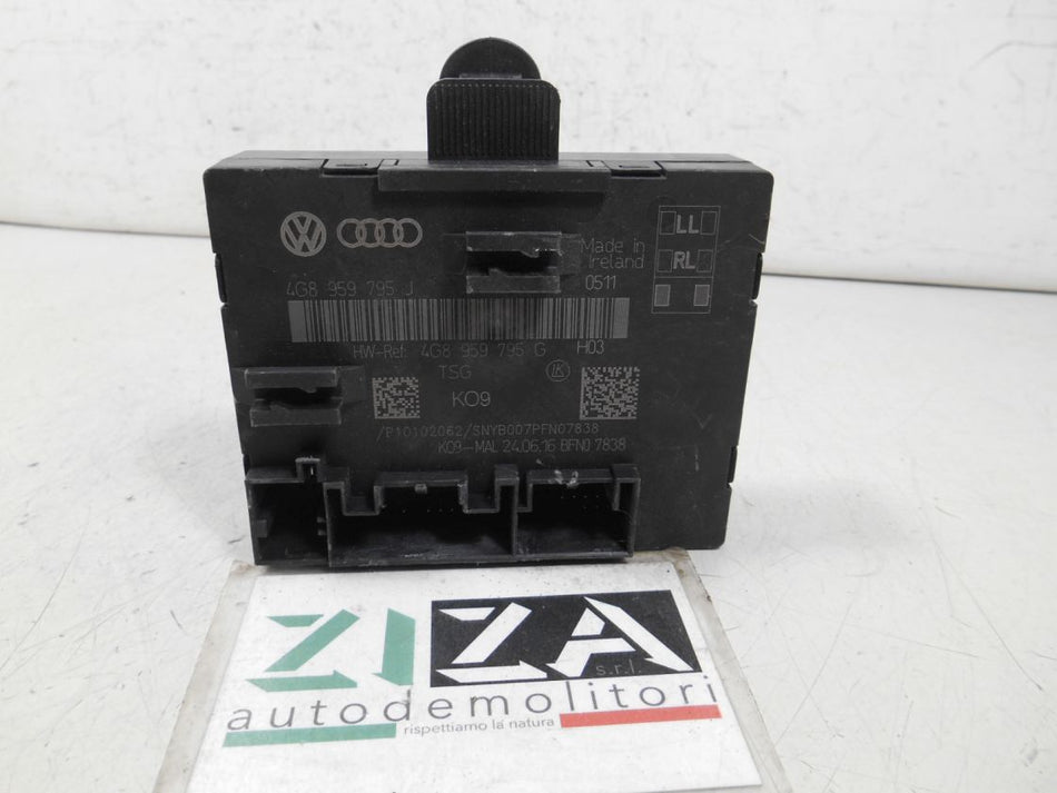 Centralina Porta Posteriore Sinistra Audi A6 C7 2016 4G8959795J 4G8959795G