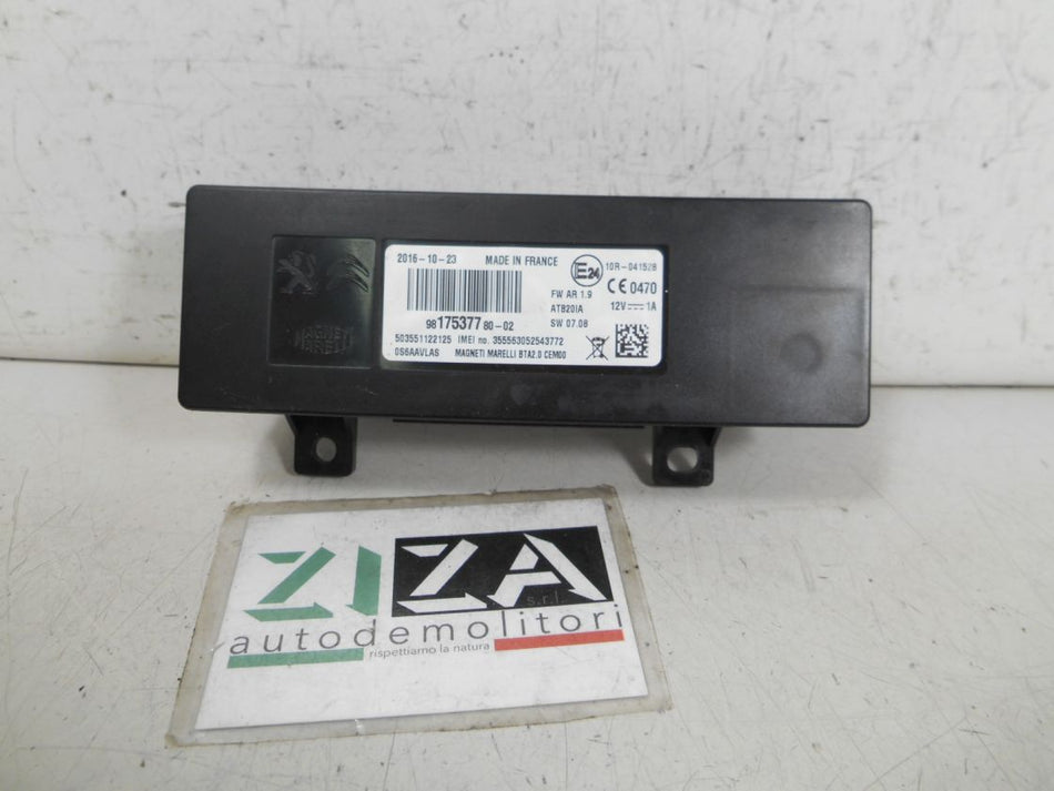 Centralina Bluetooth Peugeot 3008 II 2016 9817537780-02 SW07.08