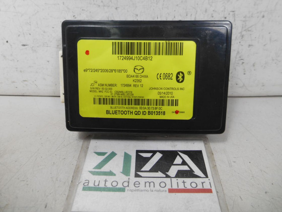 Centralina Bluetooth Mazda 3 BL 2010 BDA466DHXA 1724994