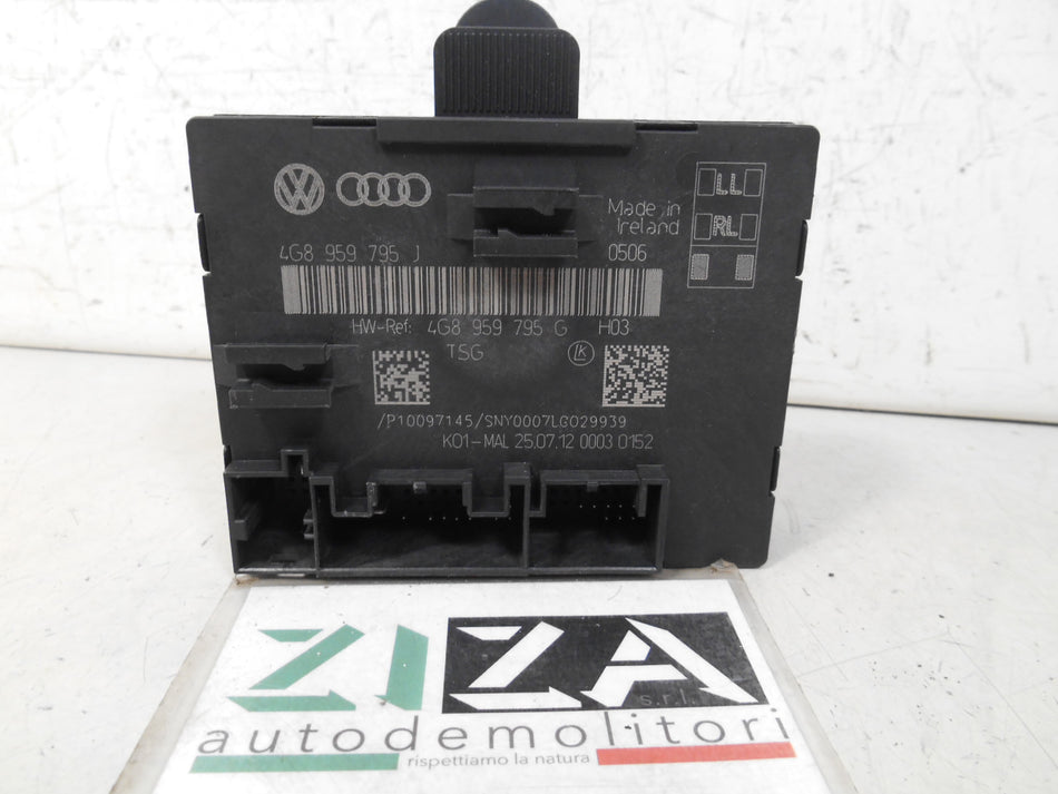 Centralina Porta Posteriore Audi A6 C7 2012 4G8959795G 4G8959795J