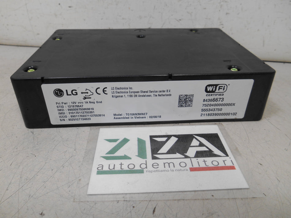 Centralina Bluetooth Opel Astra K 2018 84366673