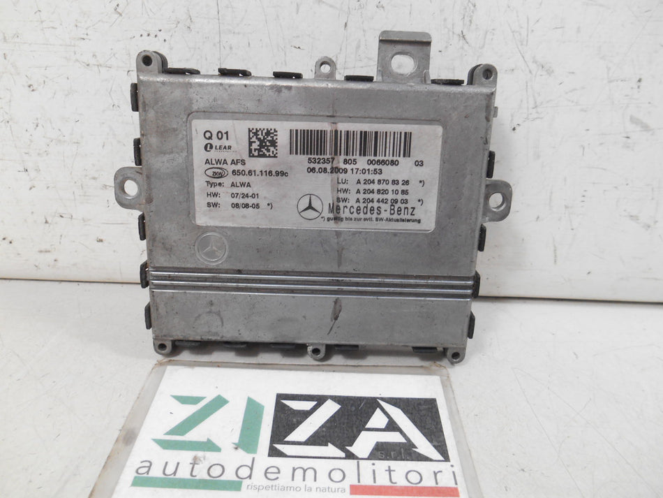Centralina Faro Xeno Mercedes GLK X204 2009 A2048708326 A2048201085 A2044420903