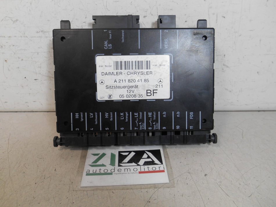 Centralina Regolazione Sedile Destro Mercedes W211 E220 2005 A2118204185