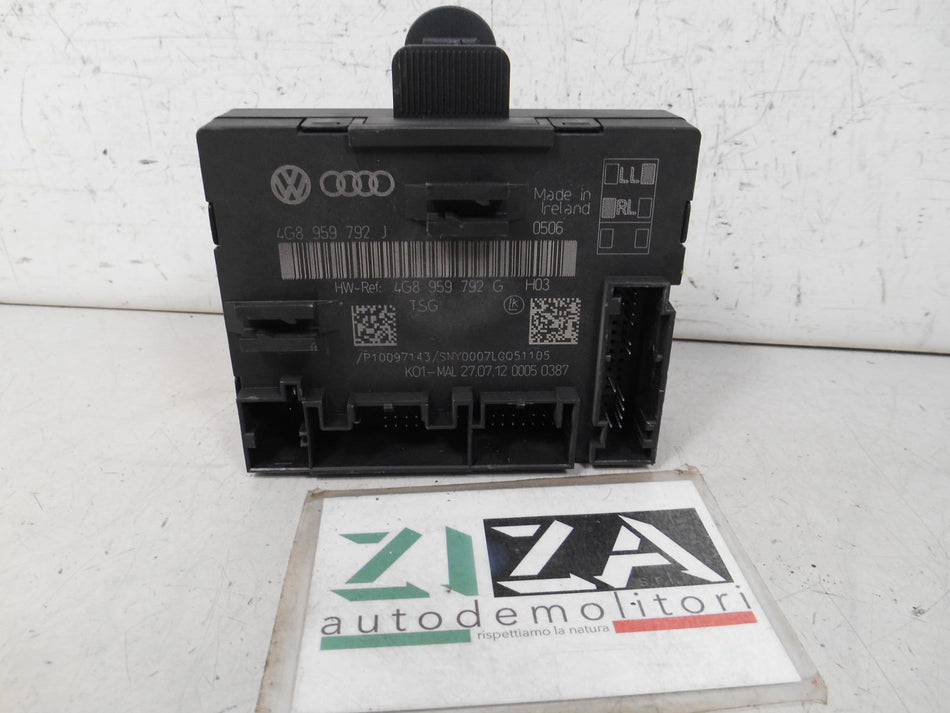 Centralina Porta Anteriore Destra Audi A6 C7 2012 4G8959792J 4G8959792G