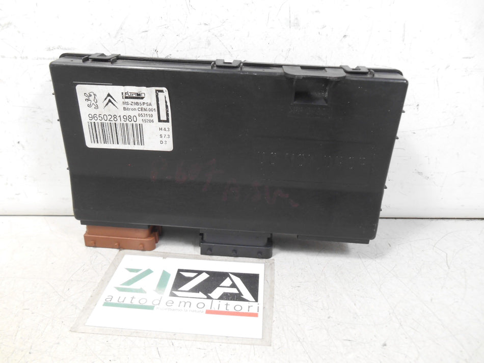 Centralina Sedile Sinistro Peugeot 607 2006 9650281980 H4.3 S7.3 D3