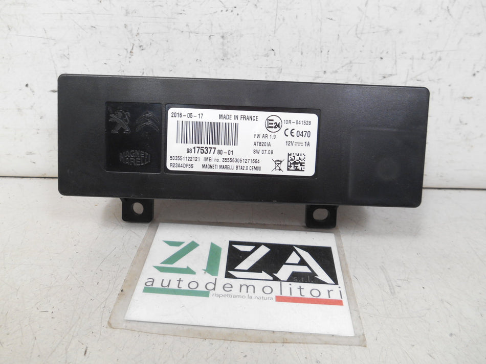 Centralina Bluetooth Peugeot 508 2016 9817537780-01 SW07.08