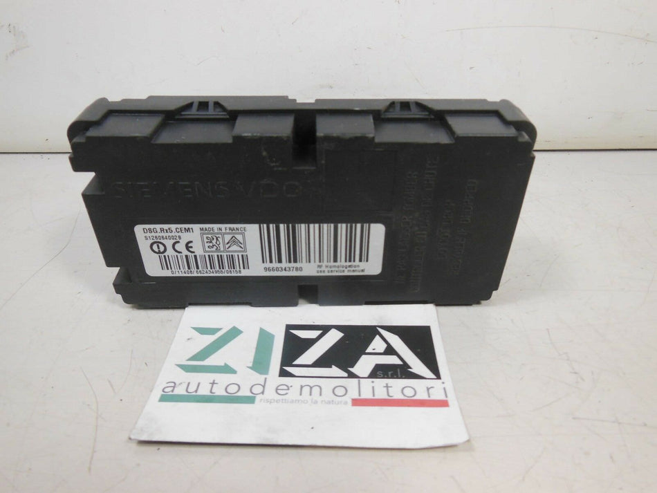 Centralina Pressione Pneumatici Peugeot 607 2.7 150kw 2006 9660343780