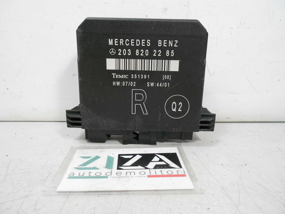 Centralina Porta Posteriore Destra Mercedes W203 2003 2038202285