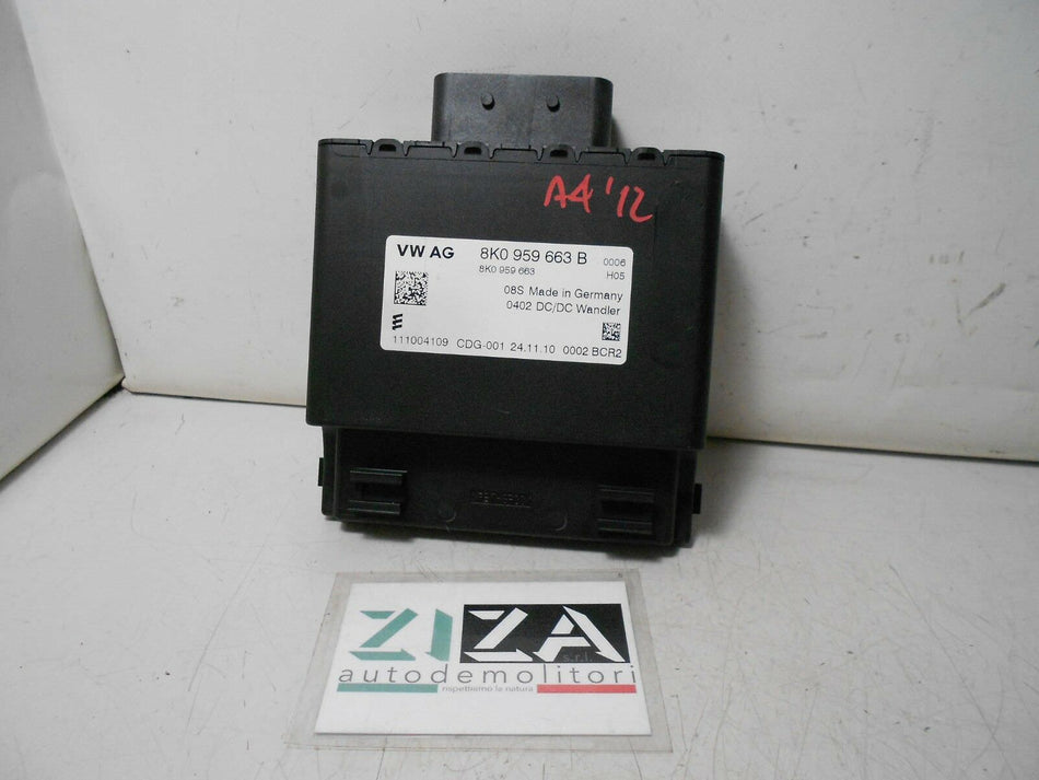 Centralina Convertitore DC/DC Audi A4 B8 2.0 170cv 2012 8K0959663B