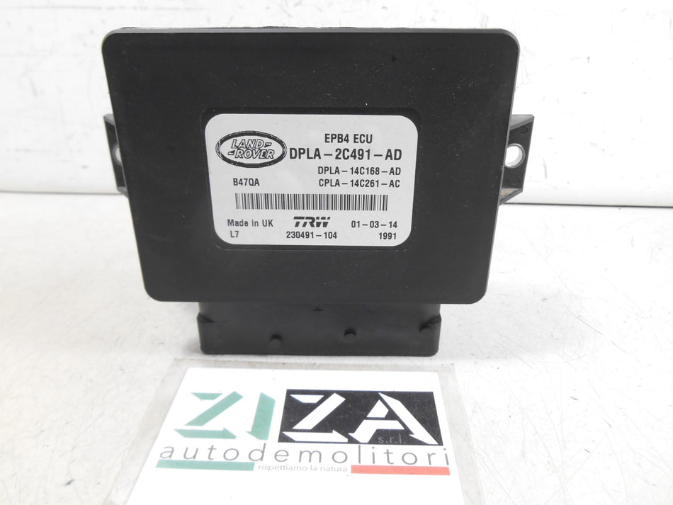 Centralina Freno Stazionamento EPB4 Range Rover Sport 2014 DPLA-2C491-AD