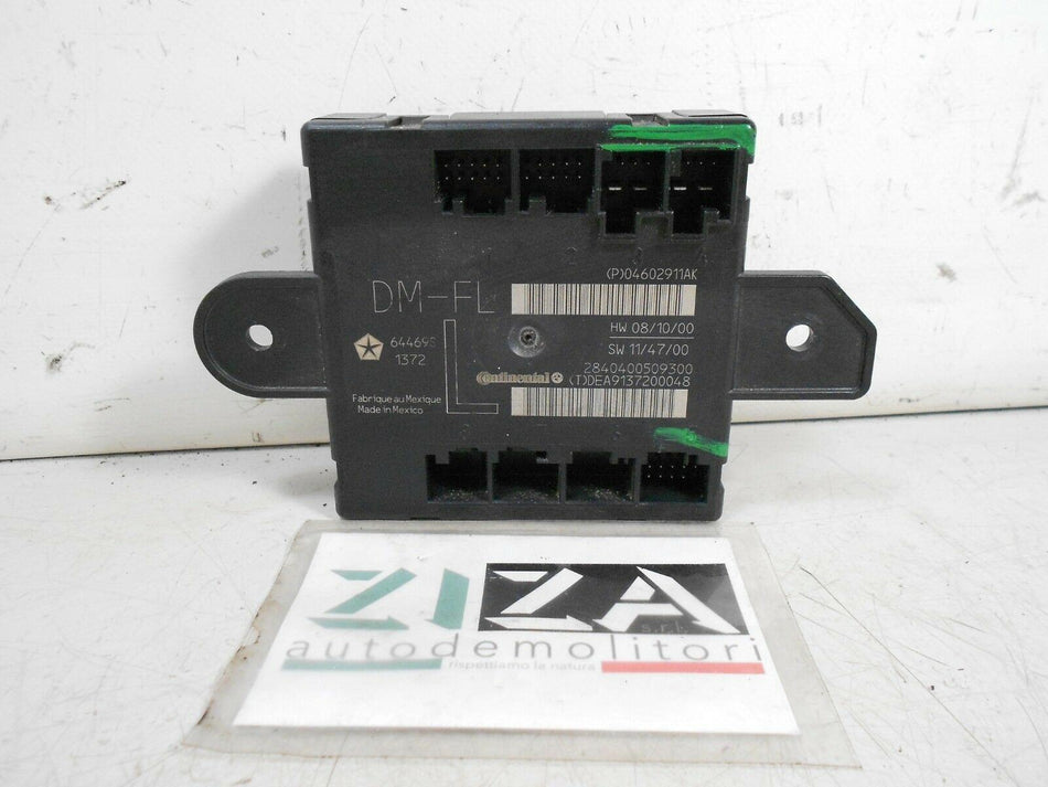 Centralina Porta Sinistra Jeep Grand Cherokee WK2 3.0 241cv 2013 04602911AK