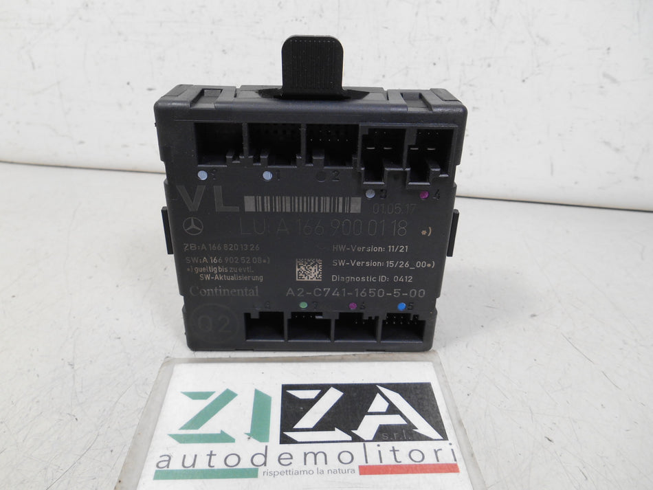 Centralina Porta Anteriore Sinistra Mercedes W117 CLA 2017 A1669000118