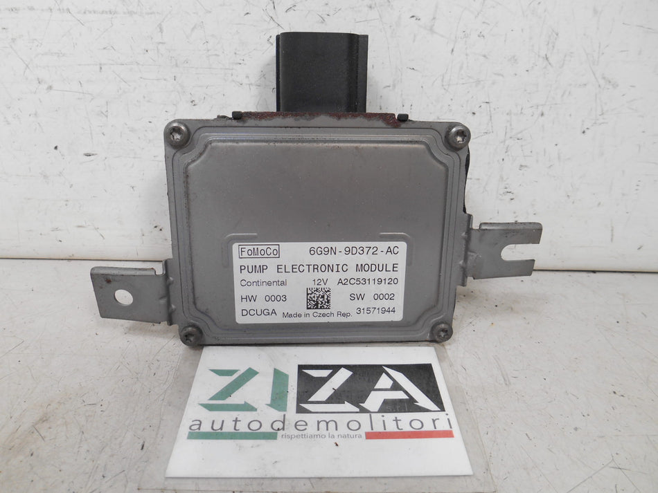 Centralina Pompa Carburante Volvo V60 2.0 120kw 2013 6G9N-9D372-AC