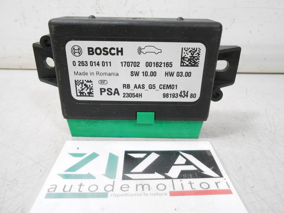Centralina PDC Sensori Parcheggio Peugeot 208 2018 0263014011 9819343480