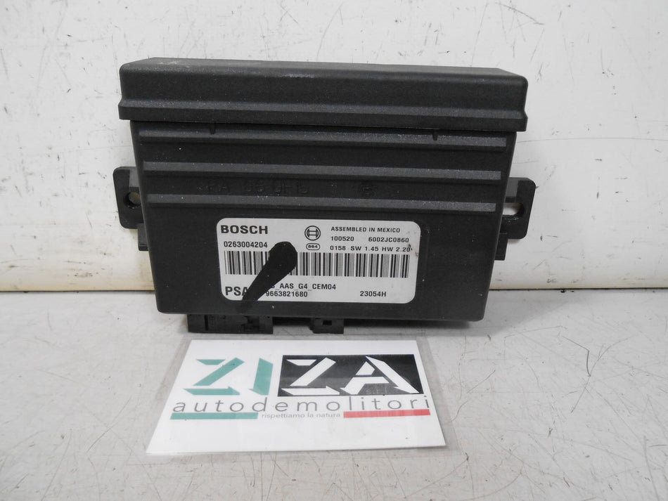 Centralina Sensori di Parcheggio Citroen C4 Picasso 2010 9663821680 0263004204