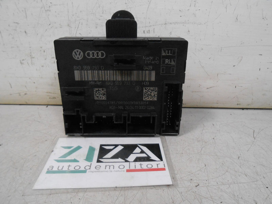 Centralina Porta Anteriore Sinistra Audi A1 2012 8X0959793D