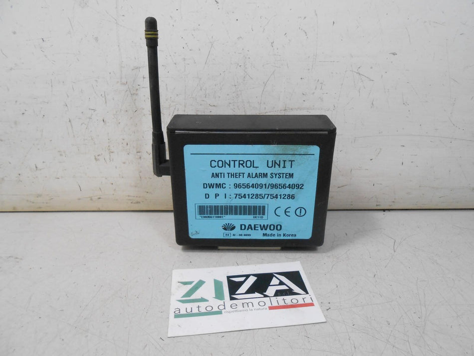 Centralina Antifurto Daewoo Matiz 1.0 46,5kw B10S 2004 96564091