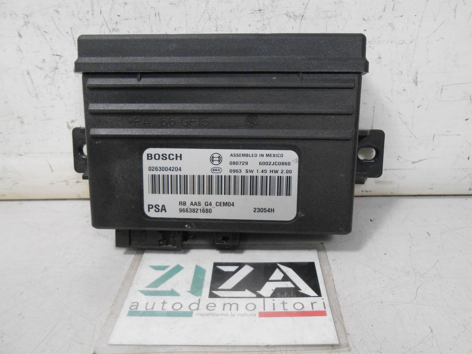 Centralina Sensori di Parcheggio Citroen C4 9663821680 0263004204