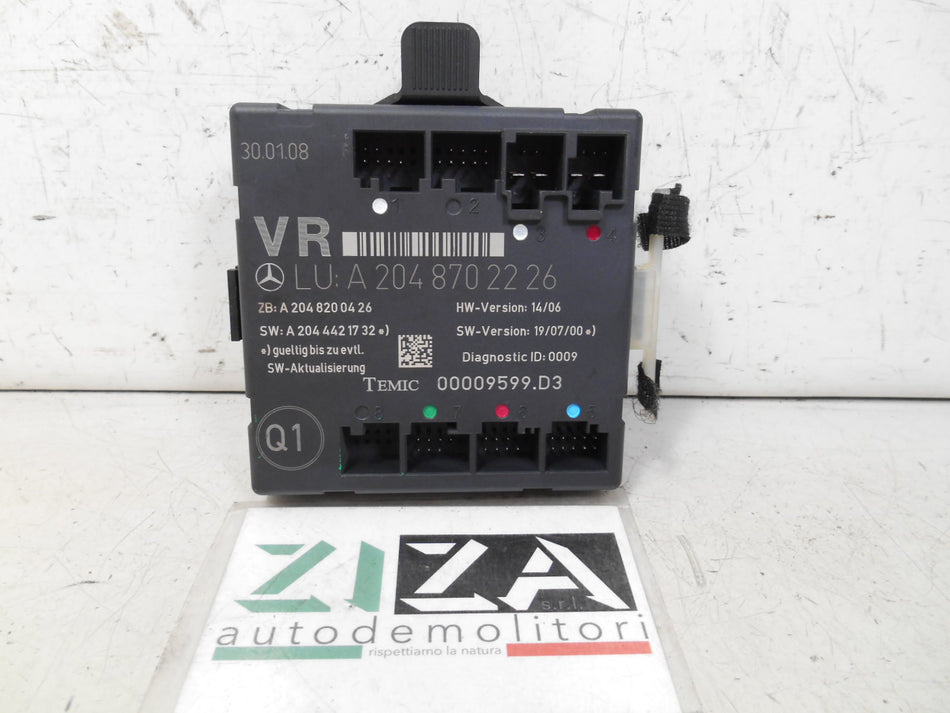 Centralina Porta Anteriore Destra Mercedes W204 2008 Berlina A2048702226
