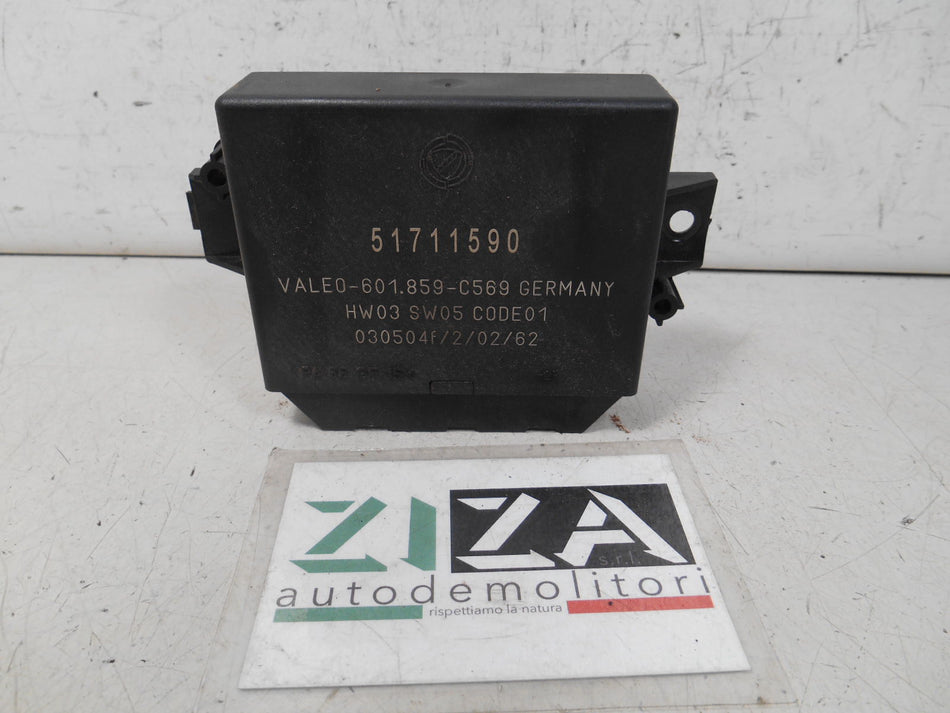 Centralina Sensori di Parcheggio Fiat Idea 2004 51711590 HW03 SW05