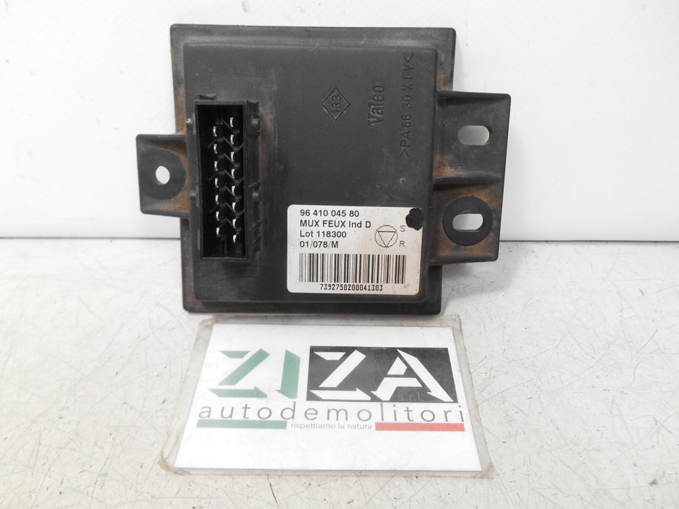 Centralina Luci Fari Anteriori Peugeot 607 2001 9641004580 MUX FEUX Ind D