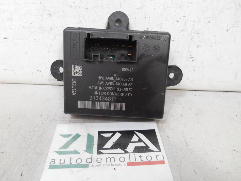 Centralina Porta Posteriore Destra Volvo V60 2013 AV6N-14C236-AB 31343481