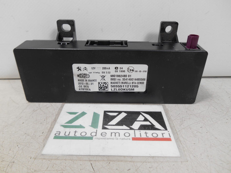 Centralina Antenna Peugeot 308 I SW 2012 9801862480