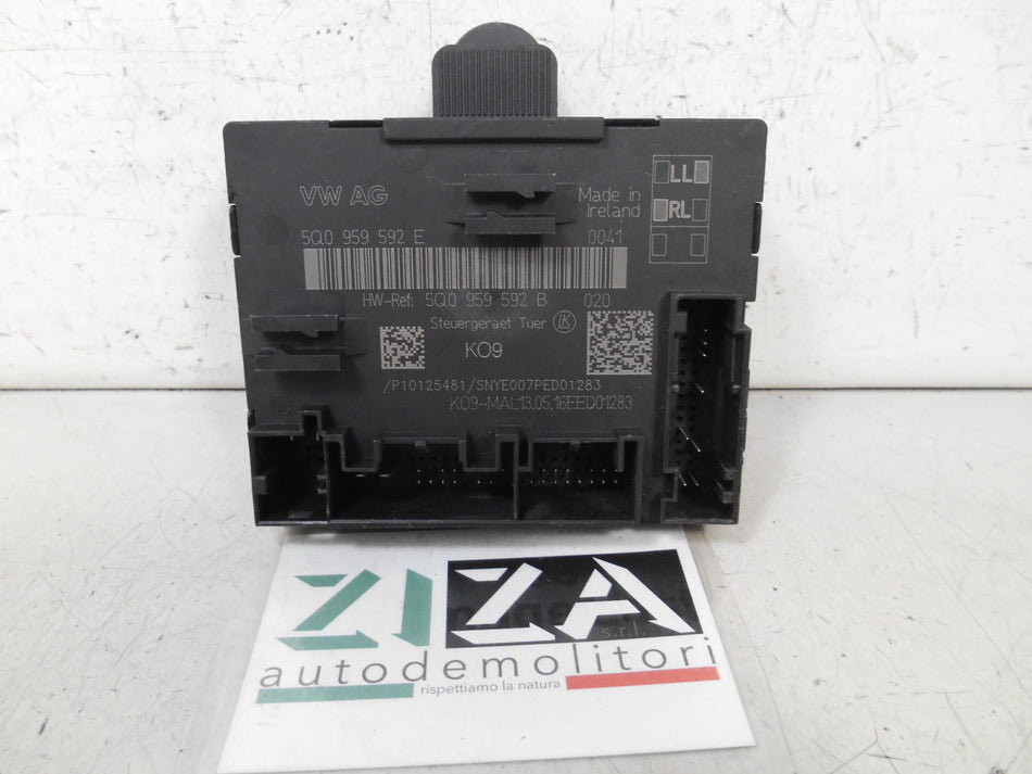 Centralina Porta Anteriore Destra Audi A3 8V 2016 5Q0959592E