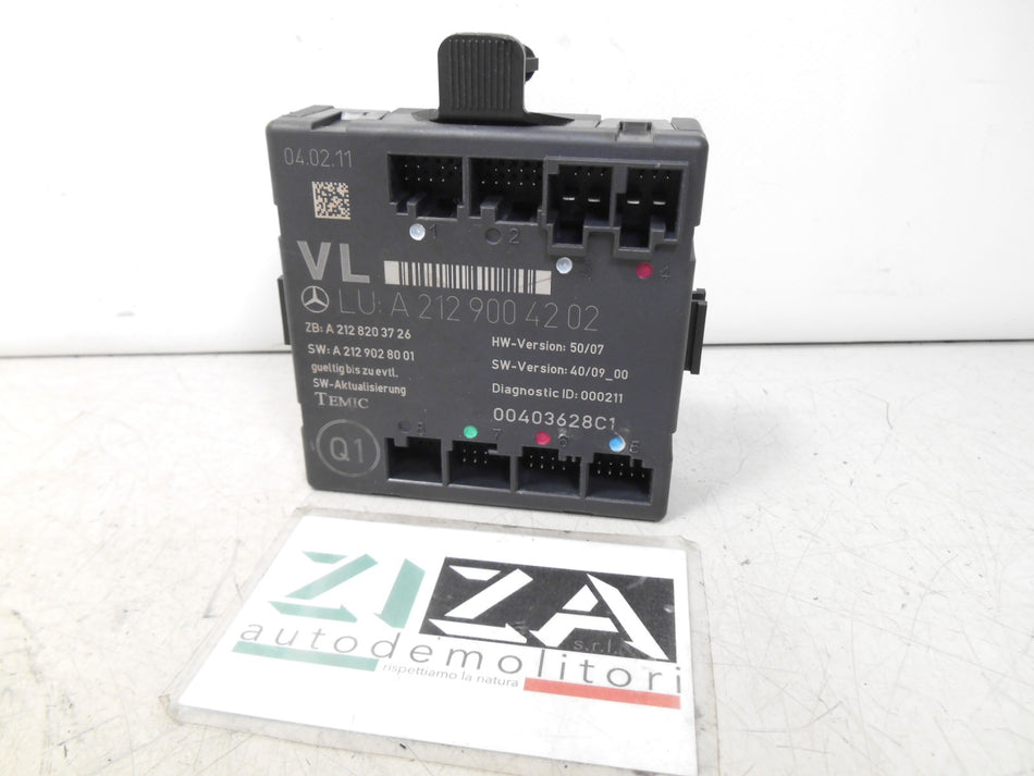Centralina Porta Anteriore Sinistra Mercedes W207 A207 2011 A2129004202