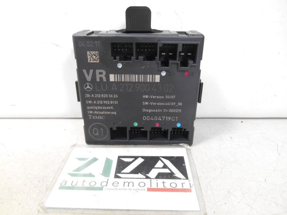 Centralina Porta Anteriore Destra Mercedes W207 A207 2011 A2129004302