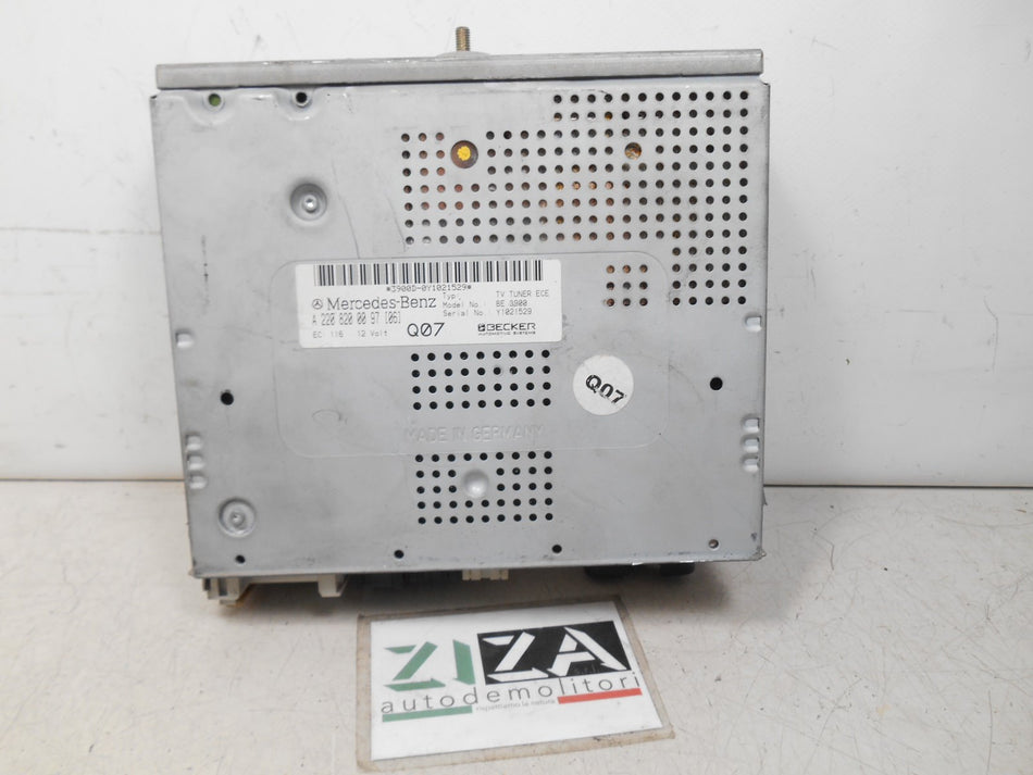 Centralina TV Tuner ECE BE3900 Mercedes S320 W220 2001 A2208200097
