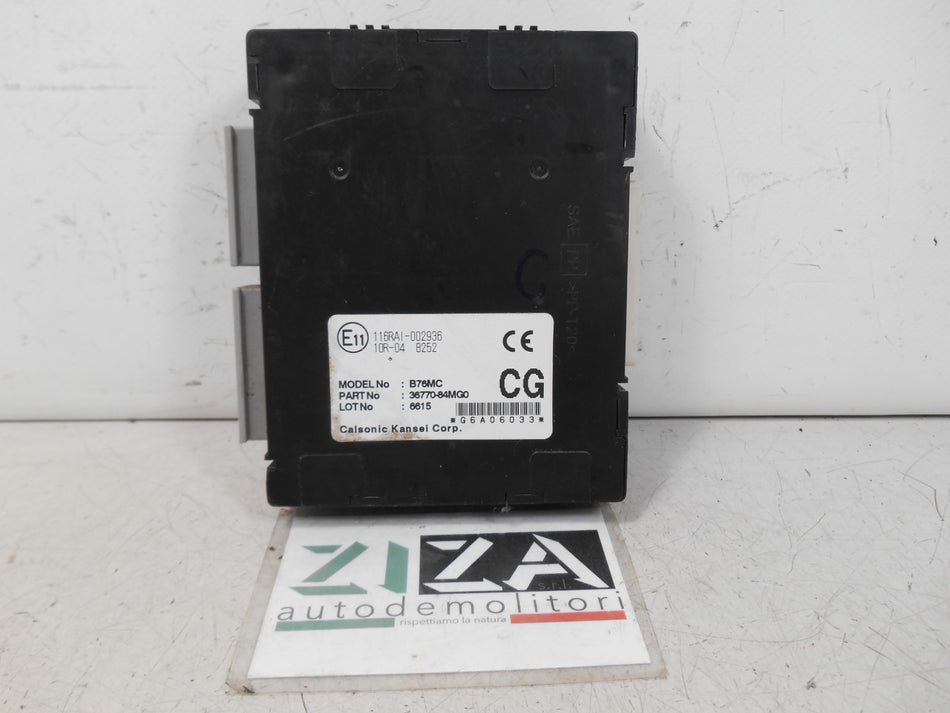 Body Computer BSI Suzuki Celerio 1.0 50kw 68cv K10B 2016 36770-84MG0