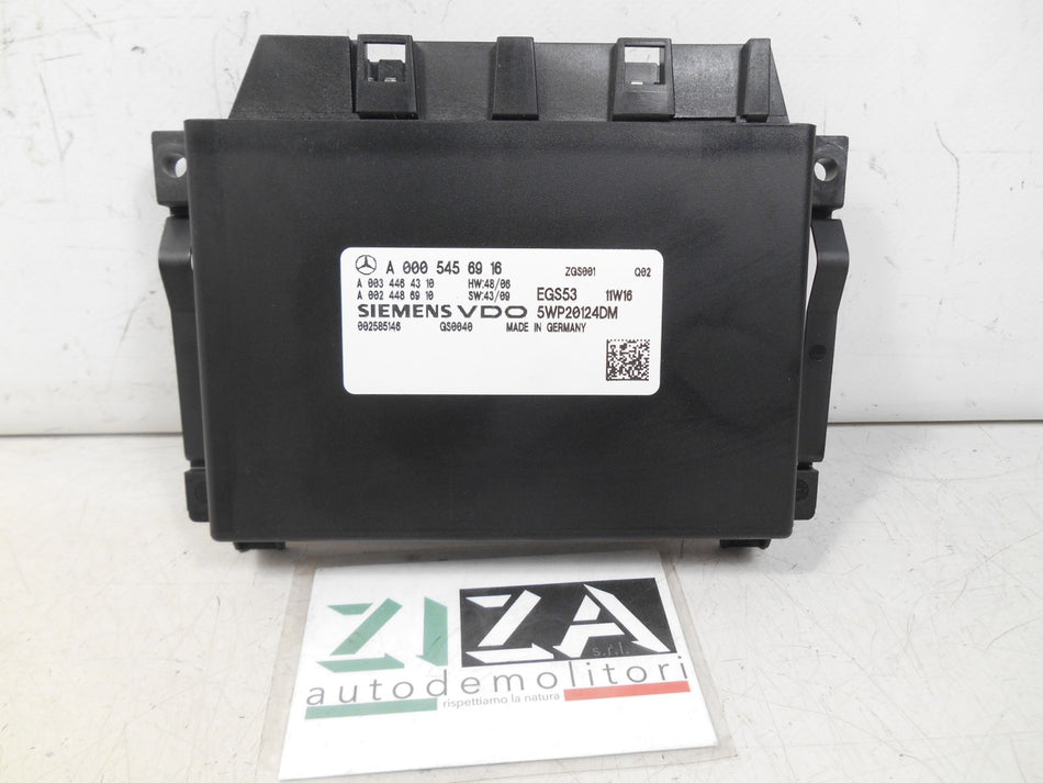 Centralina Cambio Automatico Mercedes W212 2011 A0005456916