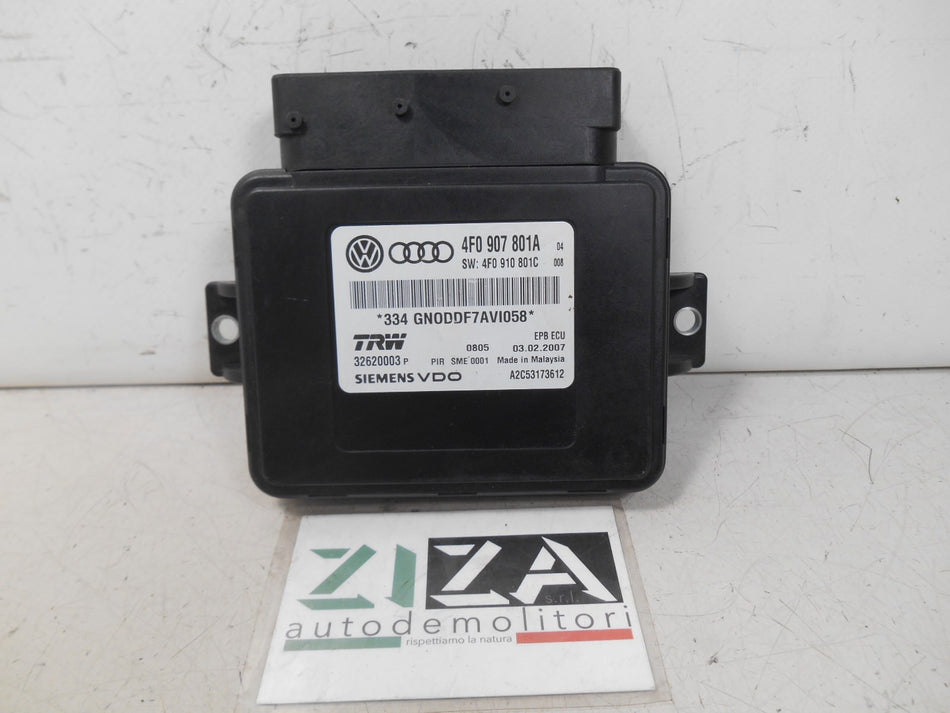 Centralina Freno Stazionamento Audi A6 C6 2007 4F0907801A