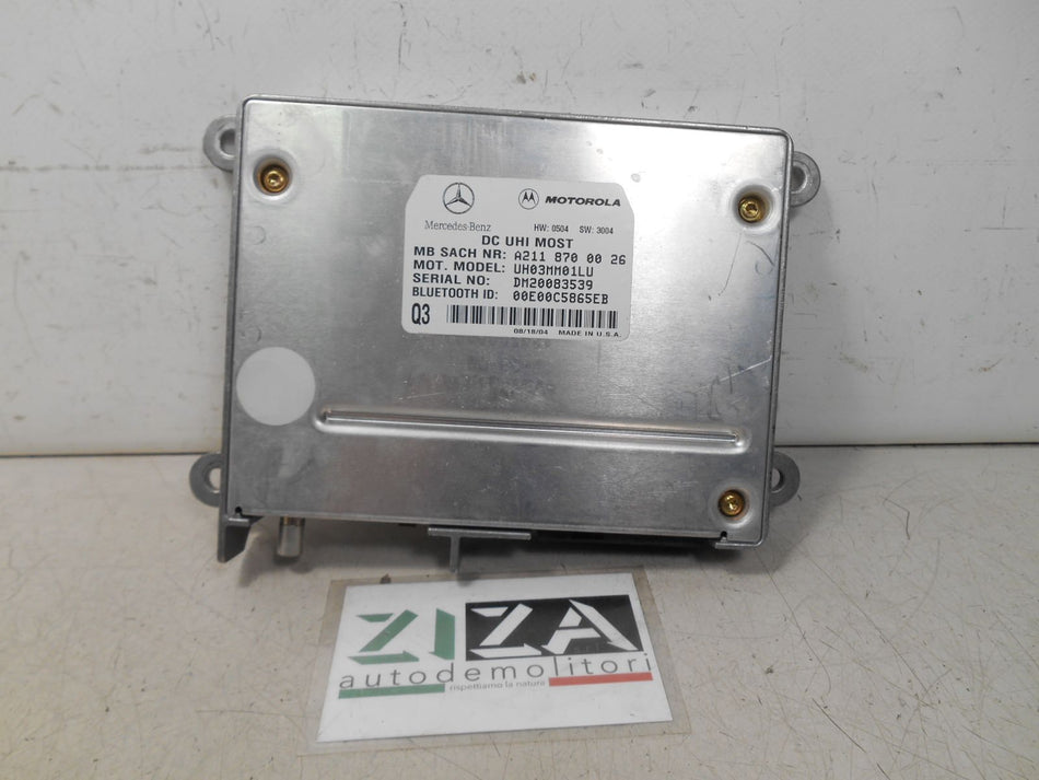 Centralina Bluetooth Mercedes CLK W209 2006 A2118700026