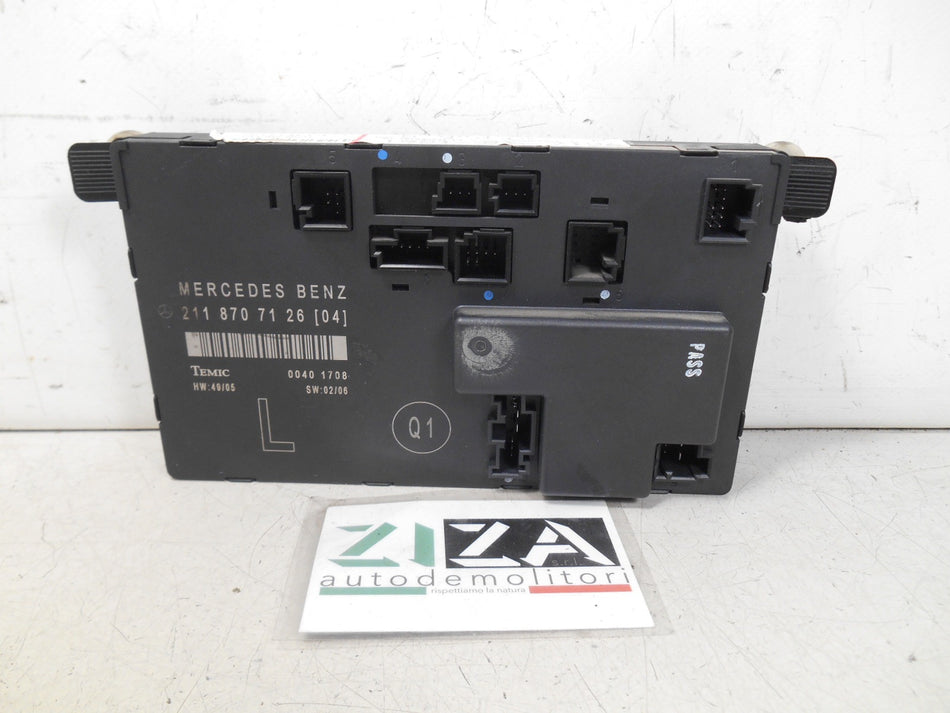 Centralina Porta Anteriore Sinistra Mercedes W211 E220 2008 2118707126