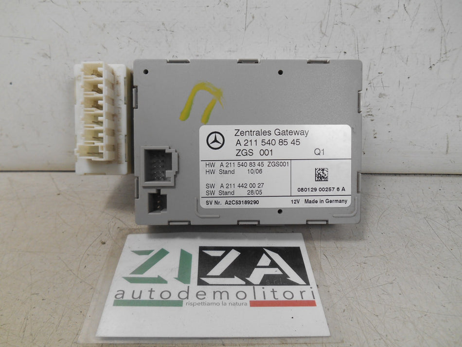 Centralina Gateway Mercedes W211 E220 2008 A2115408545 0055461040