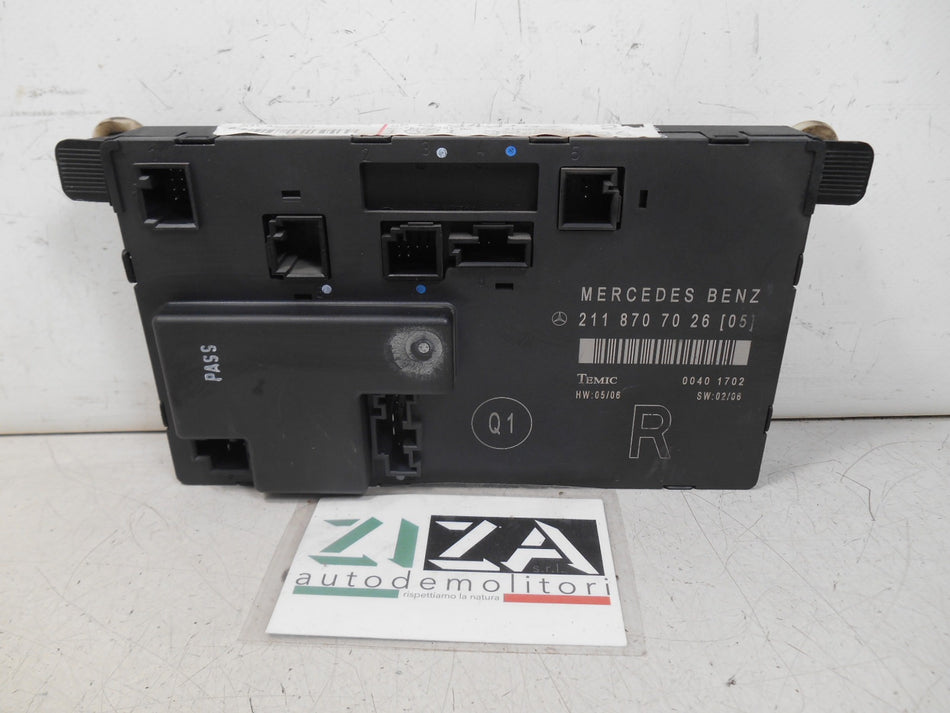 Centralina Porta Anteriore Destra Mercedes W211 E220 2008 2118707026