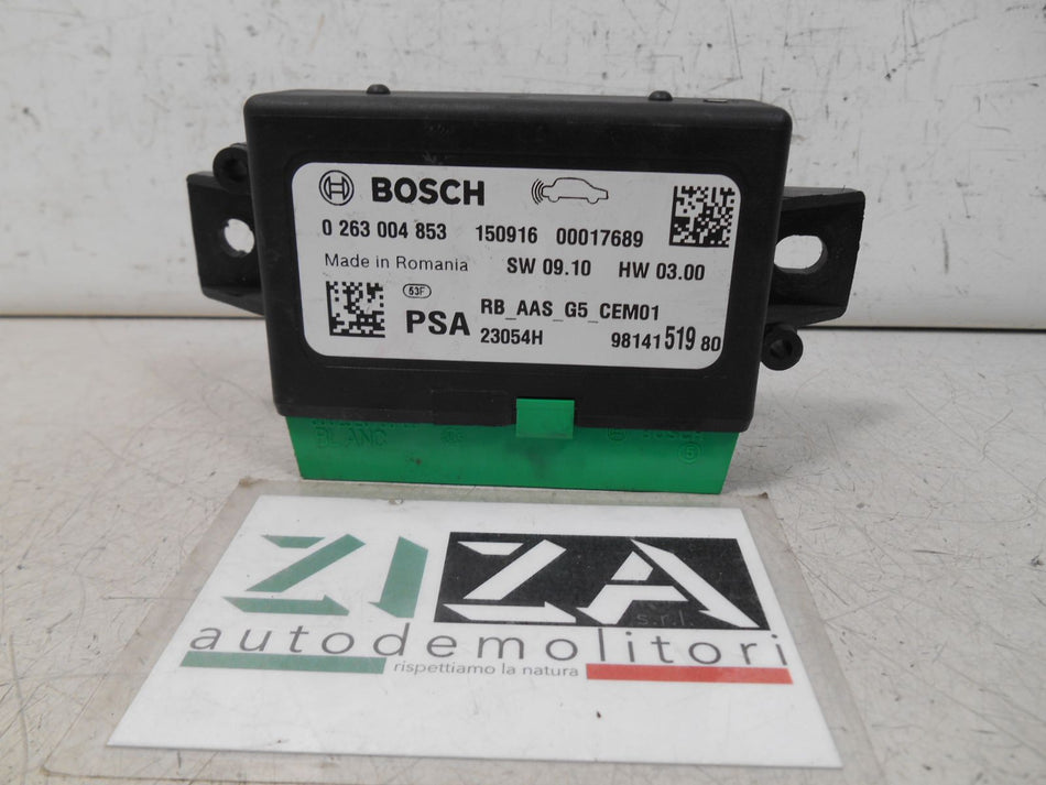 Centralina PDC Sensori di Parcheggio Peugeot 208 2016 0263004853 9814151980