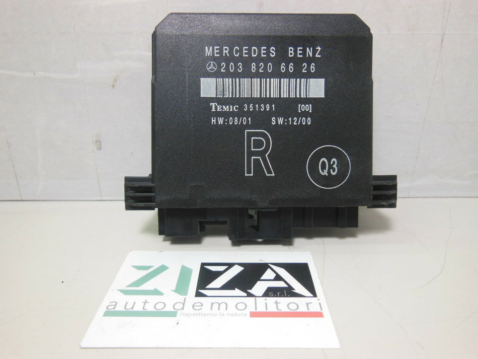 Centralina Porta Posteriore Destra Mercedes W203 C220 2001 2038206626